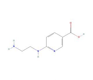 6-[(2-Aminoethyl)amino]nicotinic acid (CAS 904815-02-7) - chemical structure image