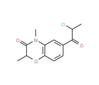 6-(2-Chloro-propionyl)-2,4-dimethyl-4H-benzo[1,4]oxazin-3-one - chemical structure image