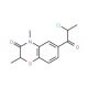 6-(2-Chloro-propionyl)-2,4-dimethyl-4H-benzo[1,4]oxazin-3-one - chemical structure image