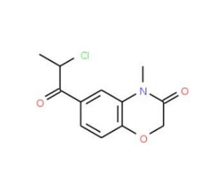 6-(2-Chloro-propionyl)-4-methyl-4H-benzo[1,4]oxazin-3-one - chemical structure image