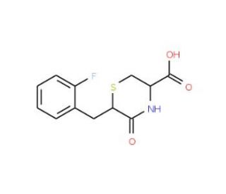 6-(2-fluorobenzyl)-5-oxothiomorpholine-3-carboxylic acid - chemical structure image