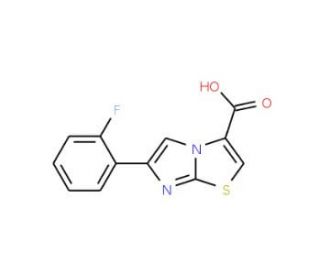 6-(2-Fluorophenyl)imidazo[2,1-b][1,3]thiazole-3-carboxylic acid (CAS 912770-16-2) - chemical structure image