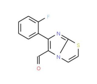 6-(2-Fluorophenyl)imidazo[2,1-b][1,3]thiazole-5-carbaldehyde - chemical structure image