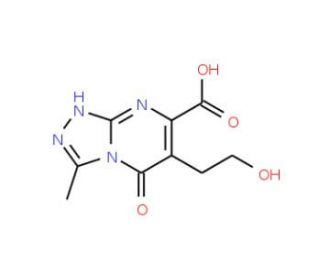 6-(2-Hydroxy-ethyl)-3-methyl-5-oxo-5,8-dihydro-[1,2,4]triazolo[4,3-a]pyrimidine-7-carboxylic acid - chemical structure image