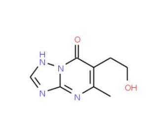 6-(2-Hydroxyethyl)-5-methyl[1,2,4]triazolo-[1,5-a]pyrimidin-7(4H)-one (CAS 62053-06-9) - chemical structure image