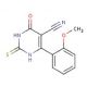 6-(2-Methoxy-phenyl)-4-oxo-2-thioxo-1,2,3,4-tetrahydro-pyrimidine-5-carbonitrile - chemical structure image