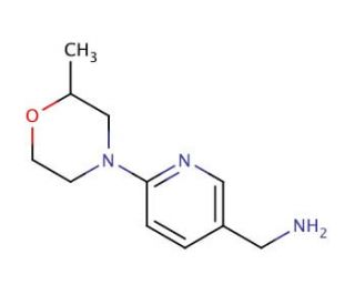 [6-(2-methylmorpholin-4-yl)pyridin-3-yl]methylamine - chemical structure image