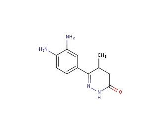6-(3,4-Diaminophenyl)-5-methyl-4,5-dihydropyridazin-3(2H)-one (CAS 74150-02-0) - chemical structure image