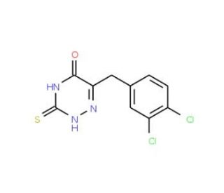 6-(3,4-Dichloro-benzyl)-3-thioxo-3,4-dihydro-2H-[1,2,4]triazin-5-one - chemical structure image