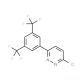 6-[3,5-Bis(trifluoromethyl)phenyl]-3-chloropyridazine - chemical structure image