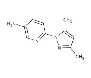 6-(3,5-dimethyl-1H-pyrazol-1-yl)pyridin-3-amine - chemical structure image