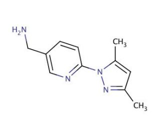 [6-(3,5-dimethyl-1H-pyrazol-1-yl)pyridin-3-yl]methanamine - chemical structure image