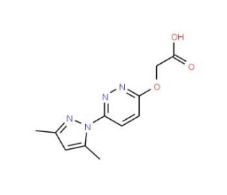 [6-(3,5-Dimethyl-pyrazol-1-yl)-pyridazin-3-yloxy]-acetic acid - chemical structure image
