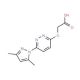 [6-(3,5-Dimethyl-pyrazol-1-yl)-pyridazin-3-yloxy]-acetic acid - chemical structure image