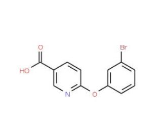 6-(3-bromophenoxy)nicotinic acid - chemical structure image