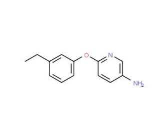 6-(3-ethylphenoxy)pyridin-3-amine - chemical structure image