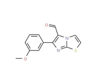 6-(3-Methoxy-phenyl)-imidazo[2,1-b]thiazole-5-carbaldehyde - chemical structure image