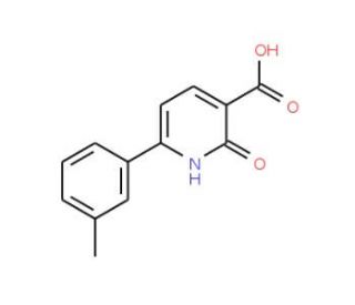 6-(3-methylphenyl)-2-oxo-1,2-dihydropyridine-3-carboxylic acid - chemical structure image