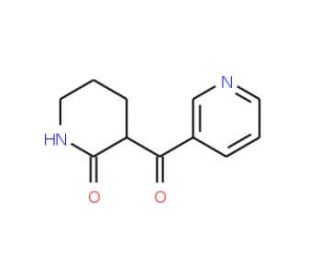 6-(3-Pyridinylcarbonyl)valerolactam (CAS 144751-22-4) - chemical structure image