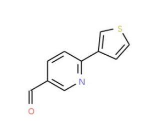 6-(3-Thienyl)nicotinaldehyde - chemical structure image