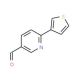 6-(3-Thienyl)nicotinaldehyde - chemical structure image