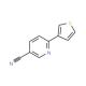 6-(3-Thienyl)nicotinonitrile - chemical structure image