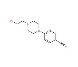 6-[4-(2-Hydroxyethyl)piperazino]nicotinonitrile - chemical structure image