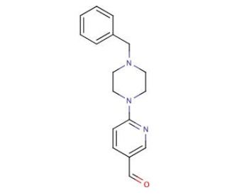 6-(4-Benzylpiperazino)nicotinaldehyde (CAS 886360-69-6) - chemical structure image