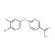 6-(4-bromo-3-methylphenoxy)nicotinic acid - chemical structure image
