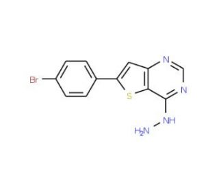 6-(4-bromophenyl)-4-hydrazinothieno[3,2-d]pyrimidine - chemical structure image