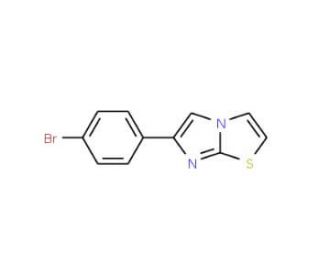 6-(4-Bromophenyl)imidazo[2,1-b]thiazole (CAS 7120-13-0) - chemical structure image