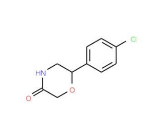 6-(4-Chlorophenyl)-3-morpholinone (CAS 5196-95-2) - chemical structure image