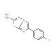 6-(4-chlorophenyl)imidazo[2,1-b][1,3,4]thiadiazol-2-amine hydrobromide (CAS 16163-53-4) - chemical structure image