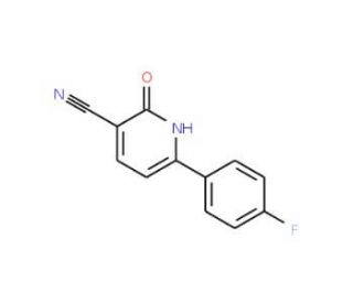 6-(4-Fluorophenyl)-2-oxo-1,2-dihydro-3-pyridinecarbonitrile (CAS 31755-80-3) - chemical structure image