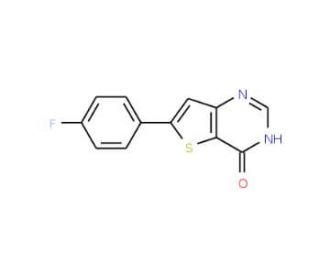 6-(4-Fluorophenyl)-3,4-dihydrothieno[3,2-d]-pyrimidin-4-one - chemical structure image