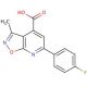 6-(4-fluorophenyl)-3-methylisoxazolo[5,4-b]pyridine-4-carboxylic acid - chemical structure image