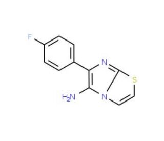6-(4-fluorophenyl)imidazo[2,1-b][1,3]thiazol-5-amine - chemical structure image