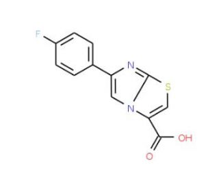 6-(4-Fluorophenyl)imidazo[2,1-b][1,3]thiazole-3-carboxylic acid (CAS 912770-37-7) - chemical structure image