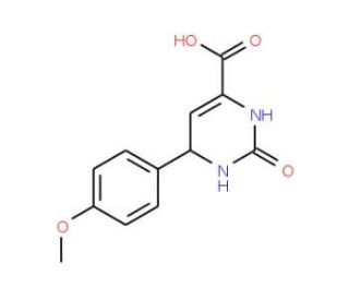 6-(4-Methoxyphenyl)-2-oxo-1,2,3,6-tetrahydro-4-pyrimidine carboxylic acid - chemical structure image