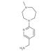 [6-(4-methyl-1,4-diazepan-1-yl)pyridin-3-yl]methanamine - chemical structure image