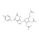 6-[(4-Methylphenyl)thio]-2-oxo-9-(2′,3′,5′-tri-O-acetyl-β-D-ribofuranosyl)-2,3-dihydropurine (CAS 135041-24-6) - chemical str
