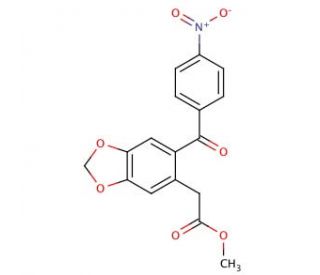 6-(4-Nitrobenzoyl)-1,3-benzodioxole-5-acetic Acid Methyl Ester - chemical structure image