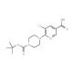 6-[4-(tert-Butoxycarbonyl)piperazino]-5-chloronicotinic acid - chemical structure image
