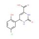 6-(5-Chloro-2-hydroxyphenyl)-2-oxo-1,2,3,6-tetrahydro-4-pyrimidinecarboxylic acid - chemical structure image