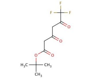 6,6,6-Trifluoro-3,5-dioxo-hexanoic acid, 1,1-dimethylethyl ester (CAS 387866-39-9) - chemical structure image