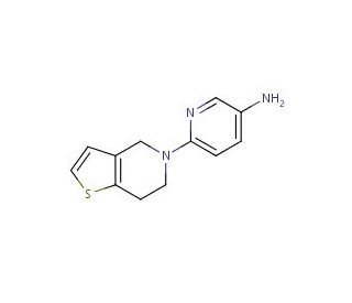 6-(6,7-dihydrothieno[3,2-c]pyridin-5(4H)-yl)pyridin-3-amine - chemical structure image