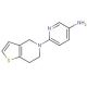 6-(6,7-dihydrothieno[3,2-c]pyridin-5(4H)-yl)pyridin-3-amine - chemical structure image