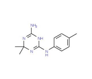 6,6-dimethyl-N~4~-(4-methylphenyl)-1,6-dihydro-1,3,5-triazine-2,4-diamine - chemical structure image