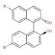 6,6′-Dibromo-1,1′-bi-2-naphthol (CAS 13185-00-7) - chemical structure image