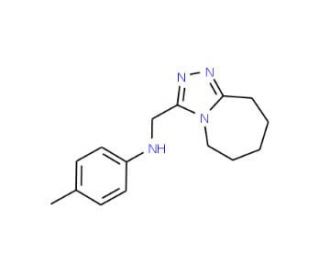 (6,7,8,9-Tetrahydro-5H-[1,2,4]triazolo[4,3-a]azepin-3-ylmethyl)-p-tolyl-amine - chemical structure image